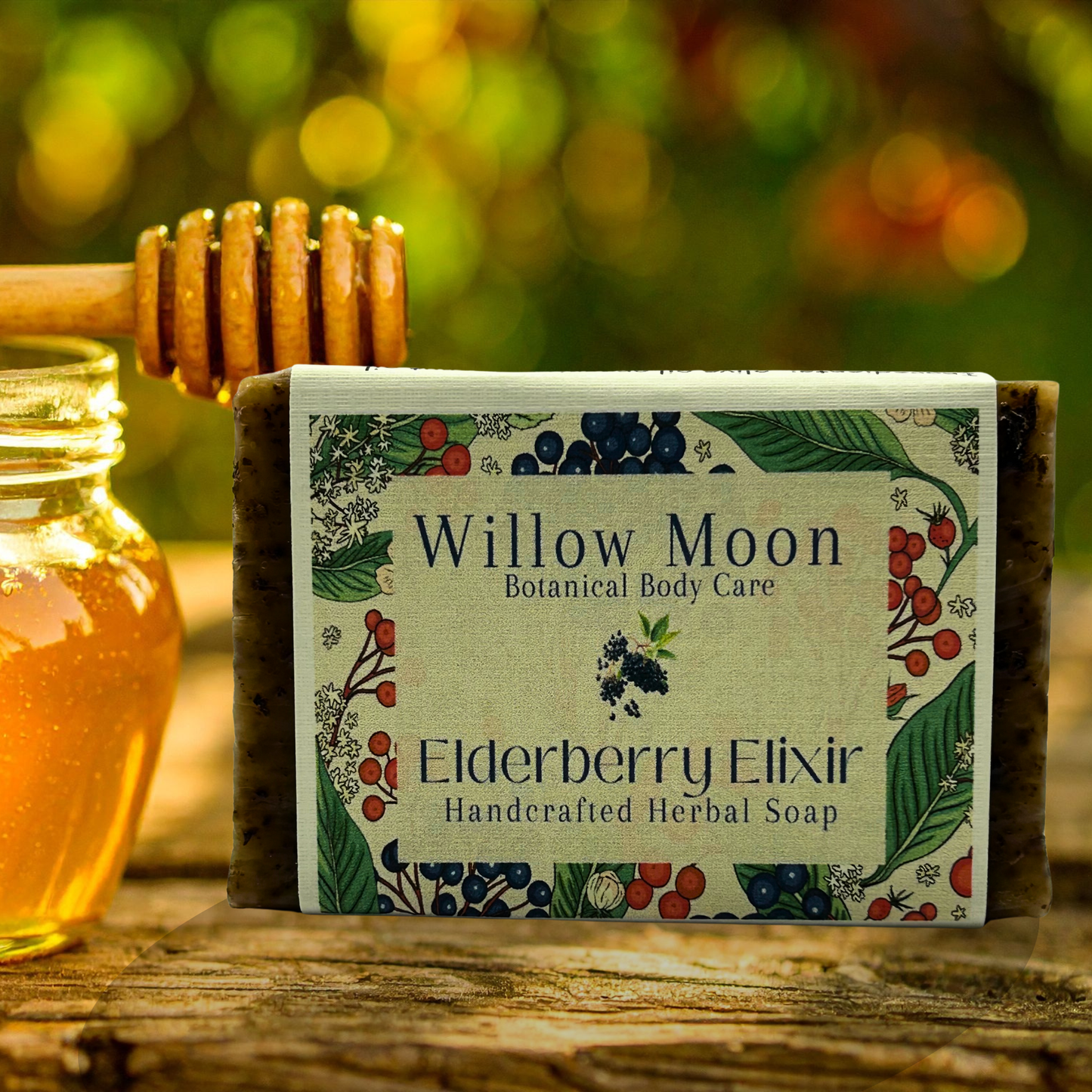 Elderberry Elixir | Exfoliating Elderberry & Honey Soap Bar