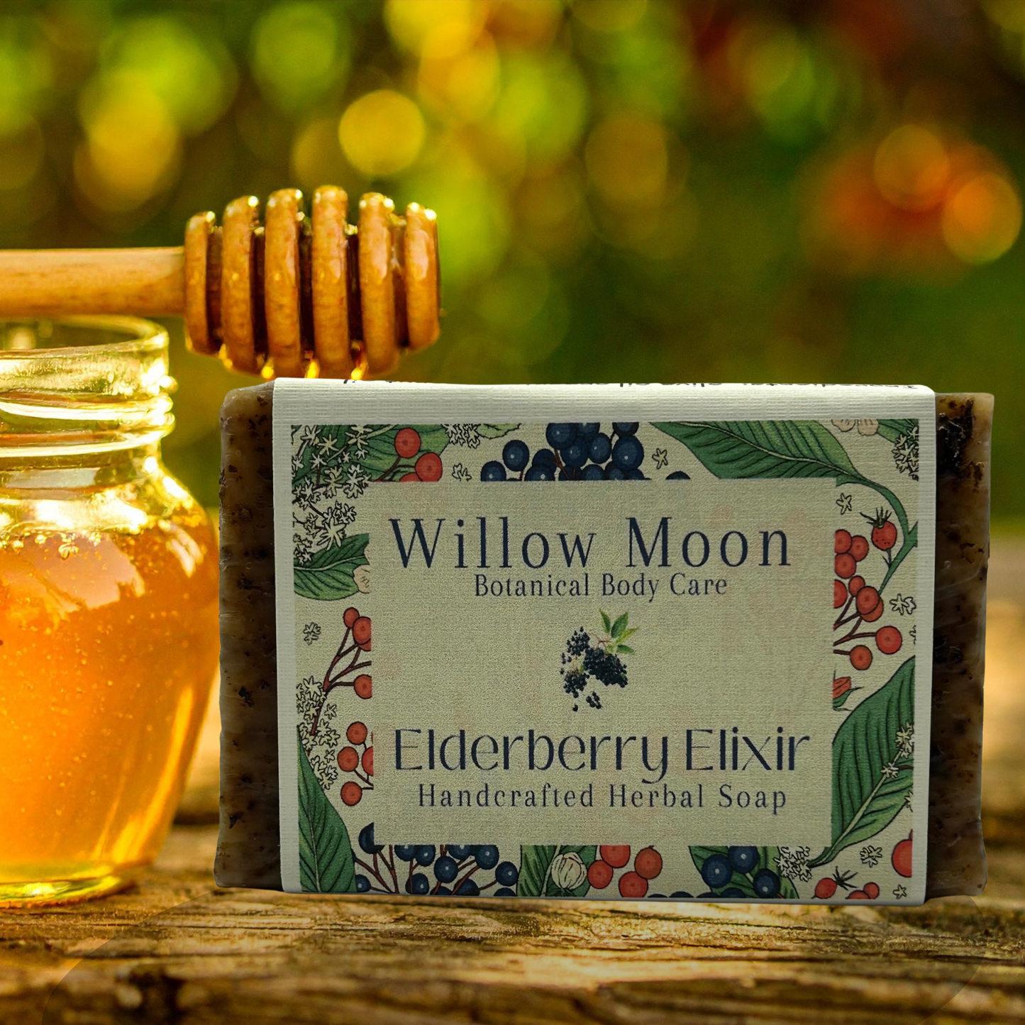 Elderberry Elixir | Exfoliating Elderberry & Honey Soap Bar