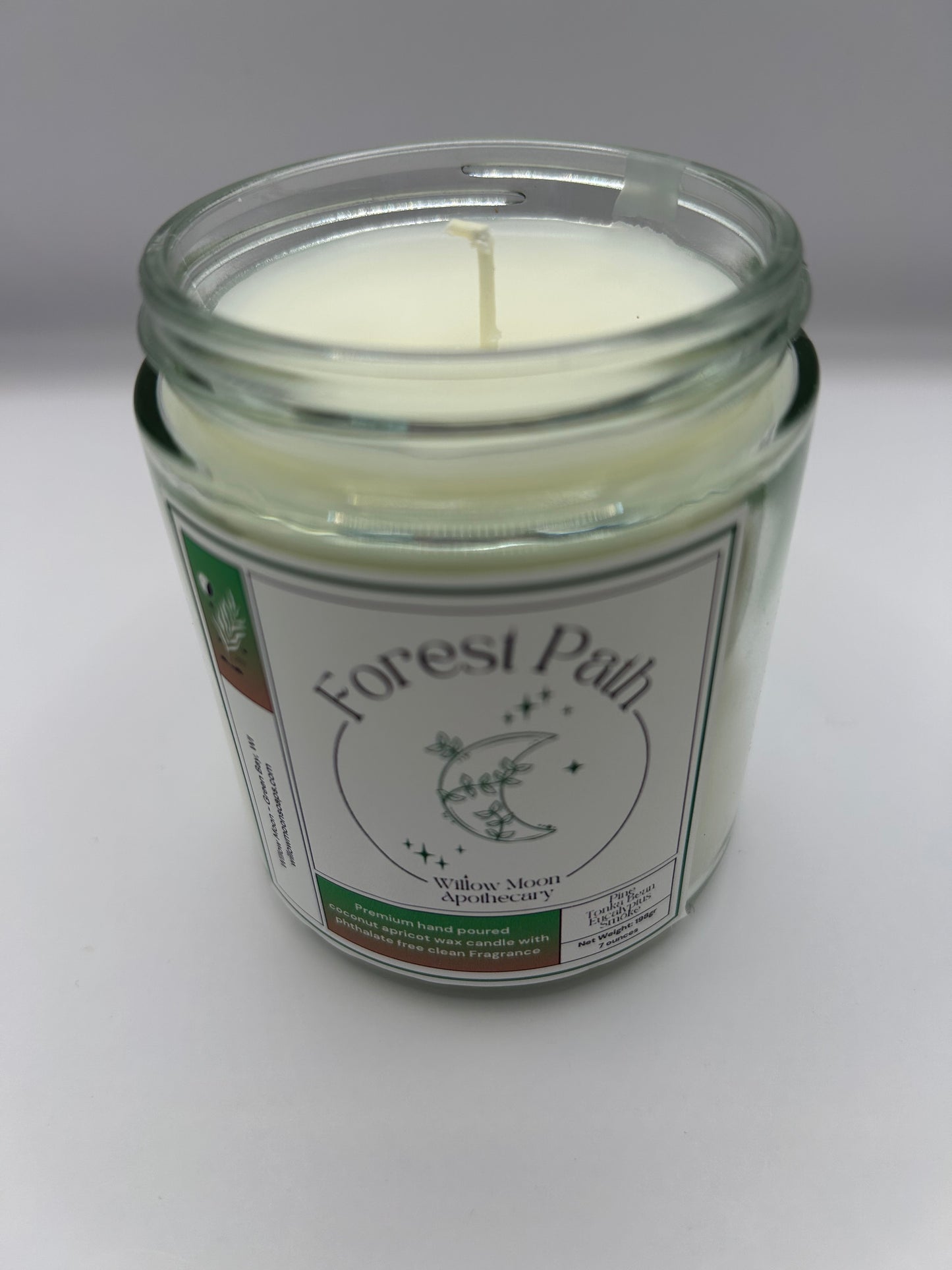 Forest Path Coconut Apricot wax candle/Phthalate free candle/ eco-friendly/ soy & paraffin free 7.5 oz