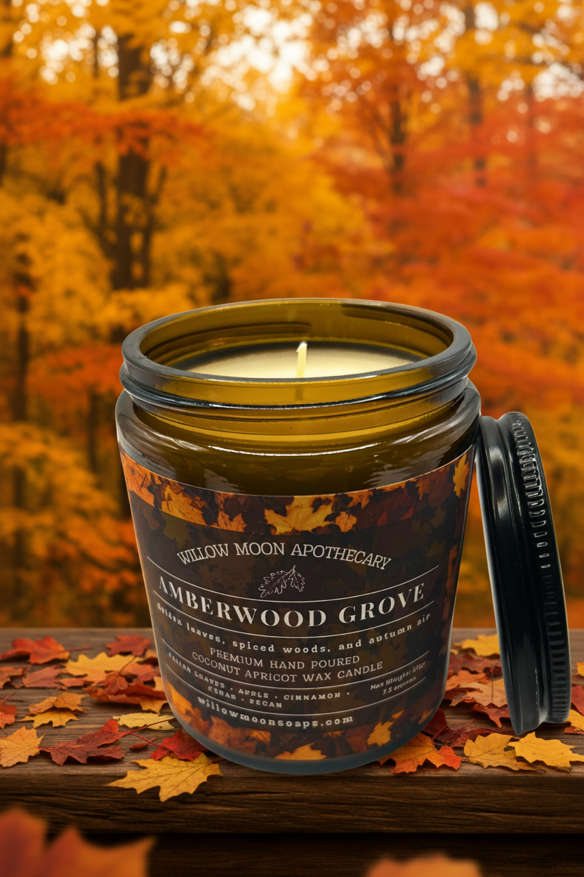 Amberwood Grove, Fallen Leaves & Spiced Woods Candle