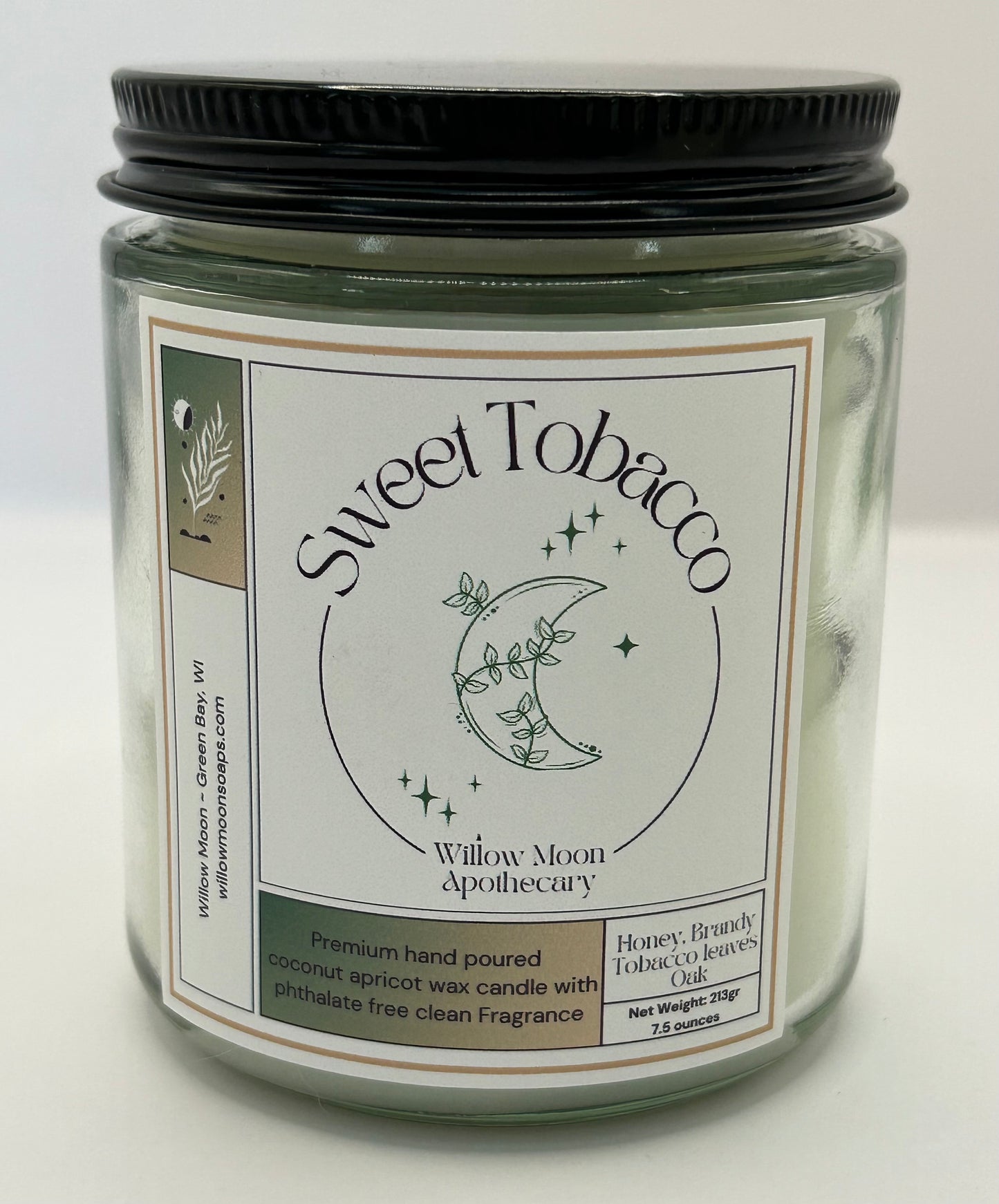 Sweet Tobacco, Coconut and Apricot wax candle