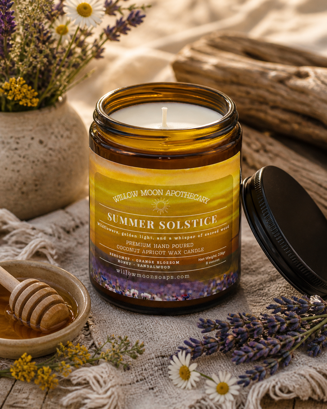 Summer Solstice Candle – Wildflower & Sandalwood