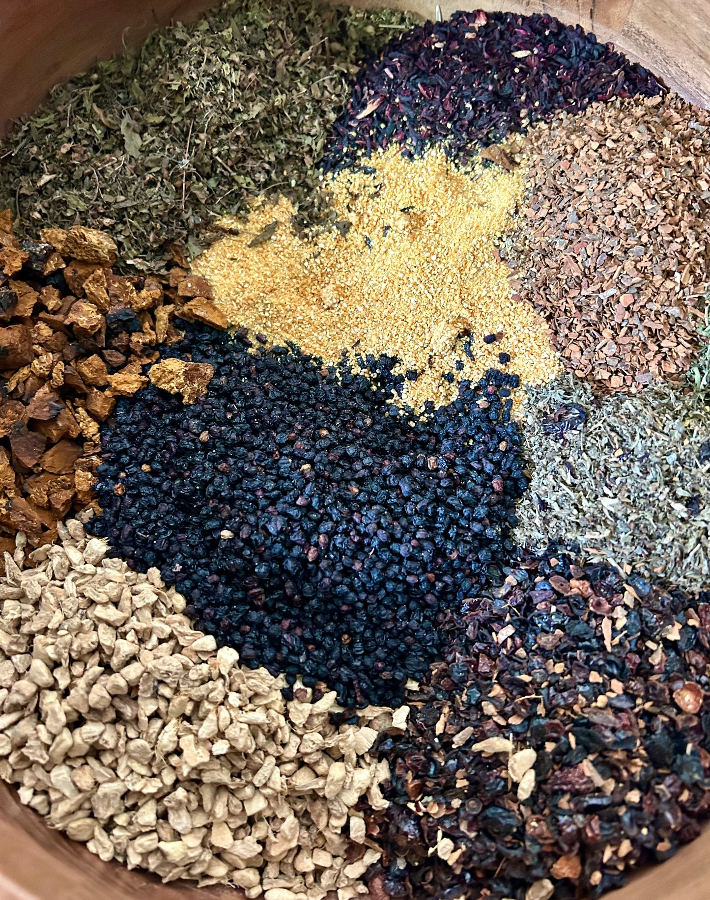Elderfire Elixir Herbal Tea – Chaga, Elderberry, and Rosehip Seasonal Blend