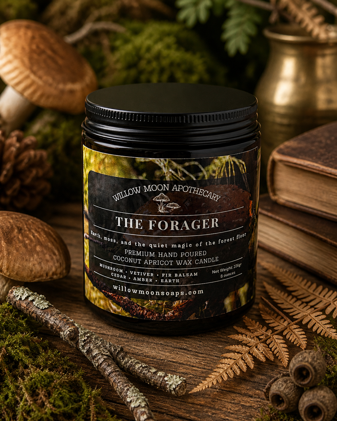 The Forager Candle, Forest, Moss & Mushroom