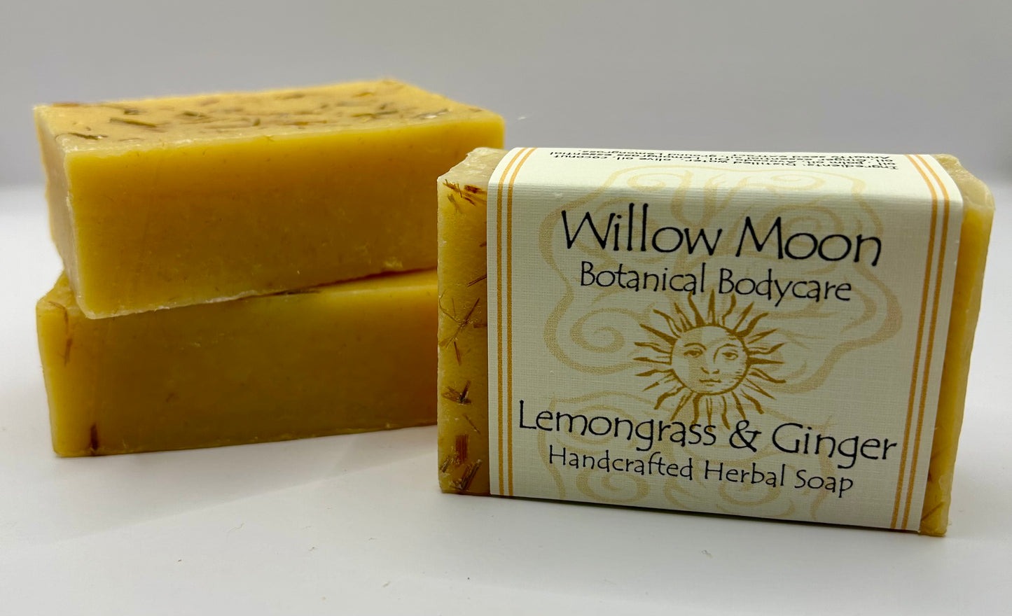 Handcrafted Avocado oil soap Lemongrass and Ginger, natural, moisturizing, refreshing / Willow Moon
