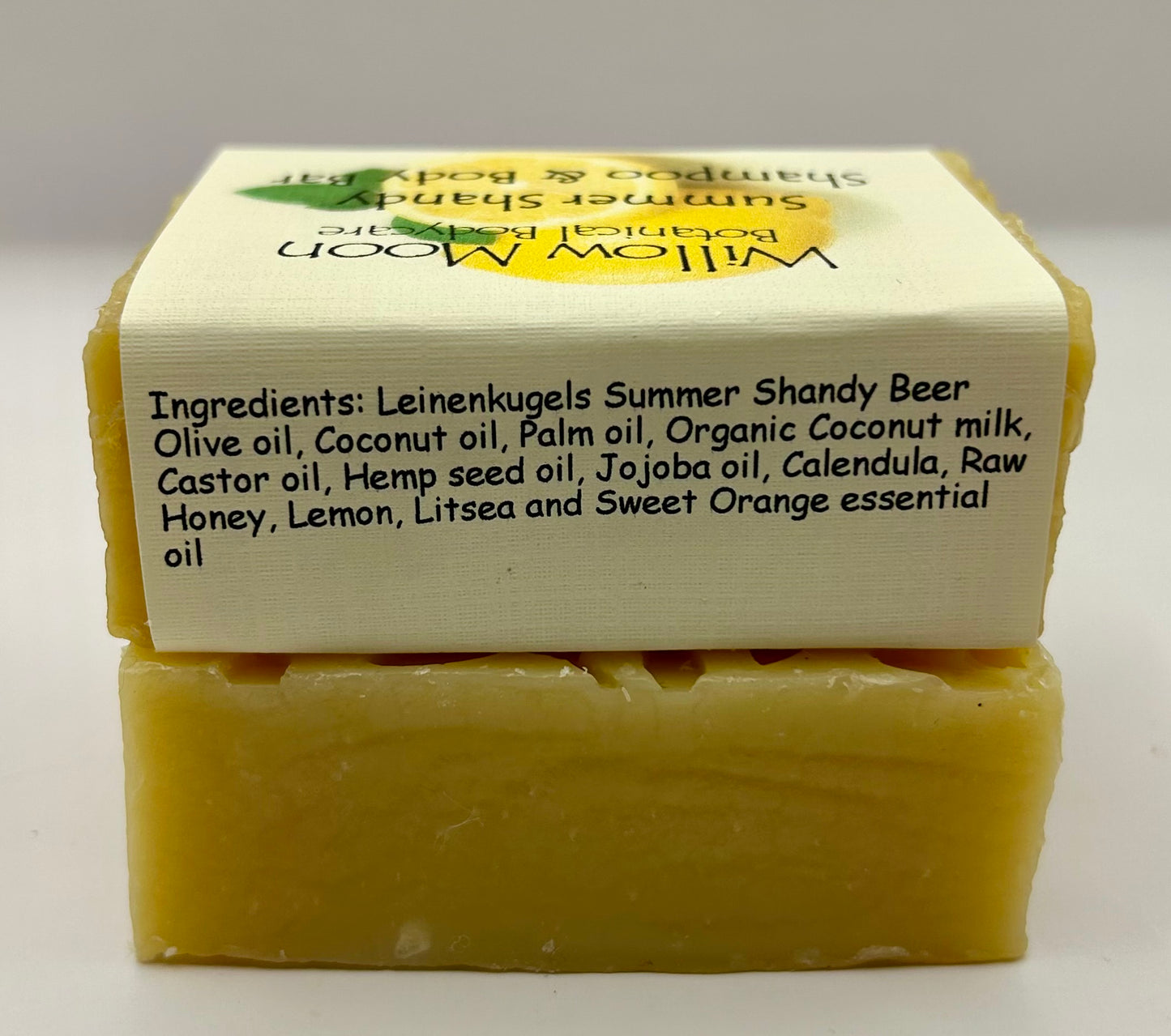 Summer Shandy Shampoo & Body Bar, moisturizing, conditioning beer shampoo bar