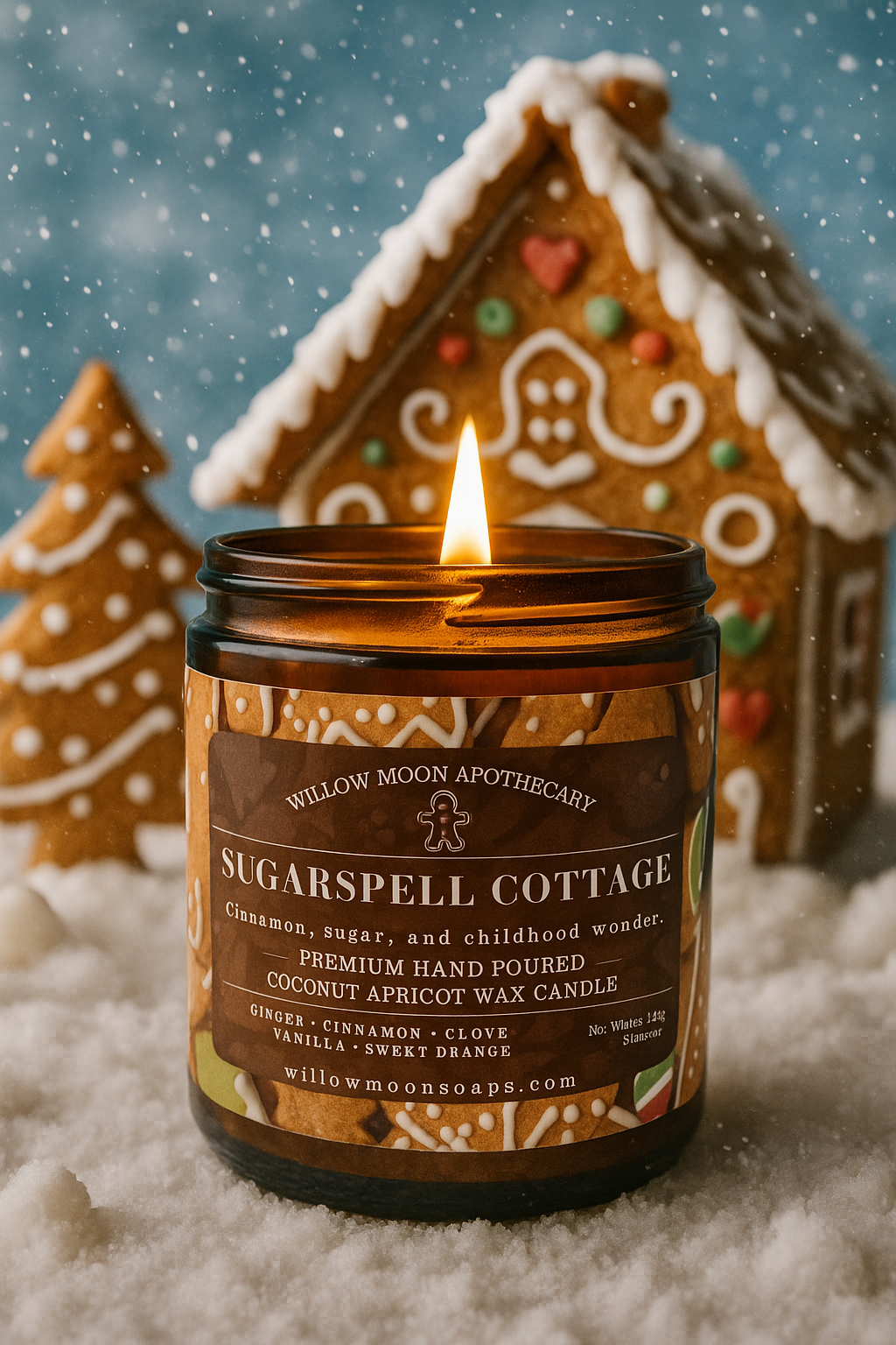 Sugarspell Cottage Candle, Gingerbread, Spice & Magic
