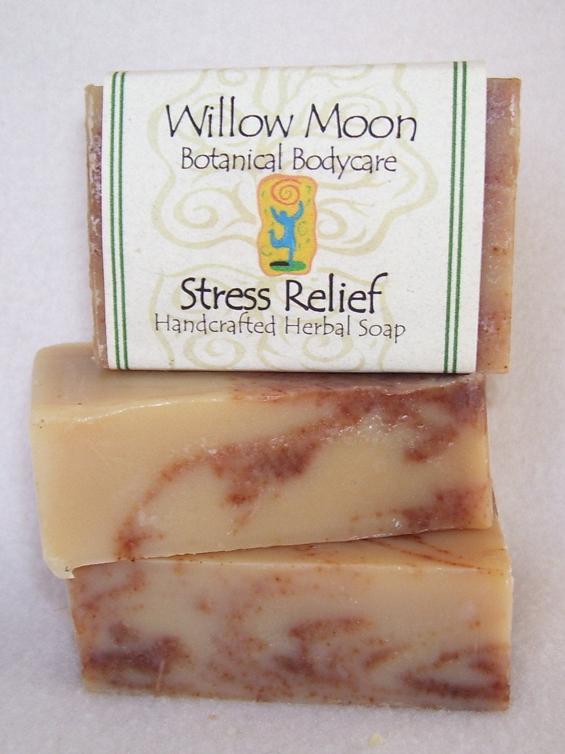 Handcrafted Olive Oil Soap Stress Relief , Shea butter, hemp seed oil, moisturizing, natural