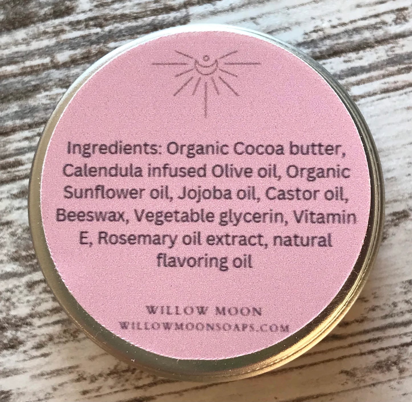 Natural moisturizing beeswax lip balm, vanilla, chai tea, herbal