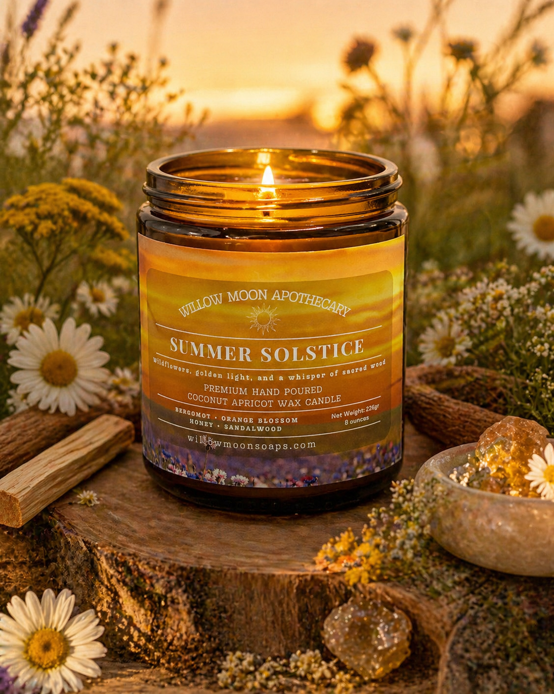 Summer Solstice Candle – Wildflower & Sandalwood