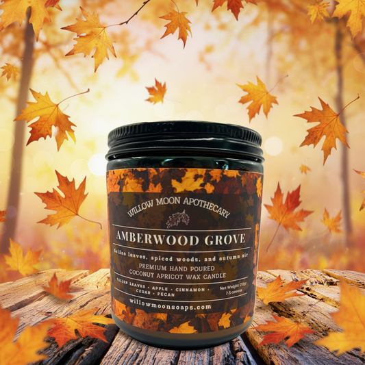 Amberwood Grove, Fallen Leaves & Spiced Woods Candle