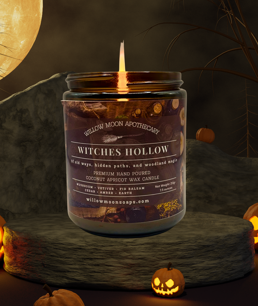 Witches Hollow Fall Candle, Forest Mushroom, Earth & Moss Scent
