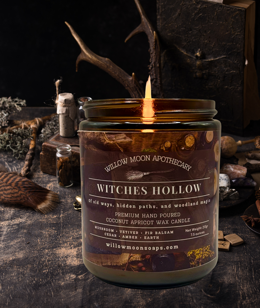 Witches Hollow Fall Candle, Forest Mushroom, Earth & Moss Scent