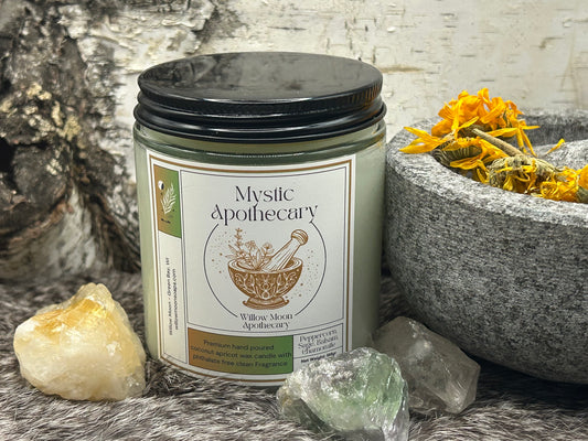 Mystic Apothecary Coconut and Apricot wax candle