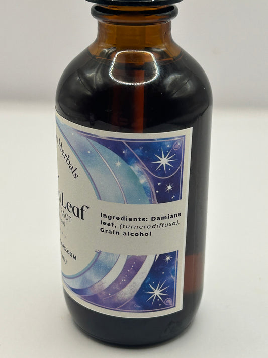Damiana tincture (turnera diffusa) premium quality tincture, liquid herbal extract