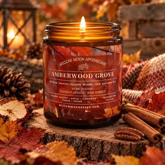 Amberwood Grove, Fallen Leaves & Spiced Woods Candle