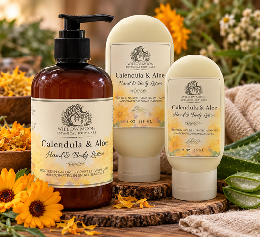 Calendula & Aloe Soothing Lotion for Dry, Sensitive Skin | Natural Botanical Moisturizer