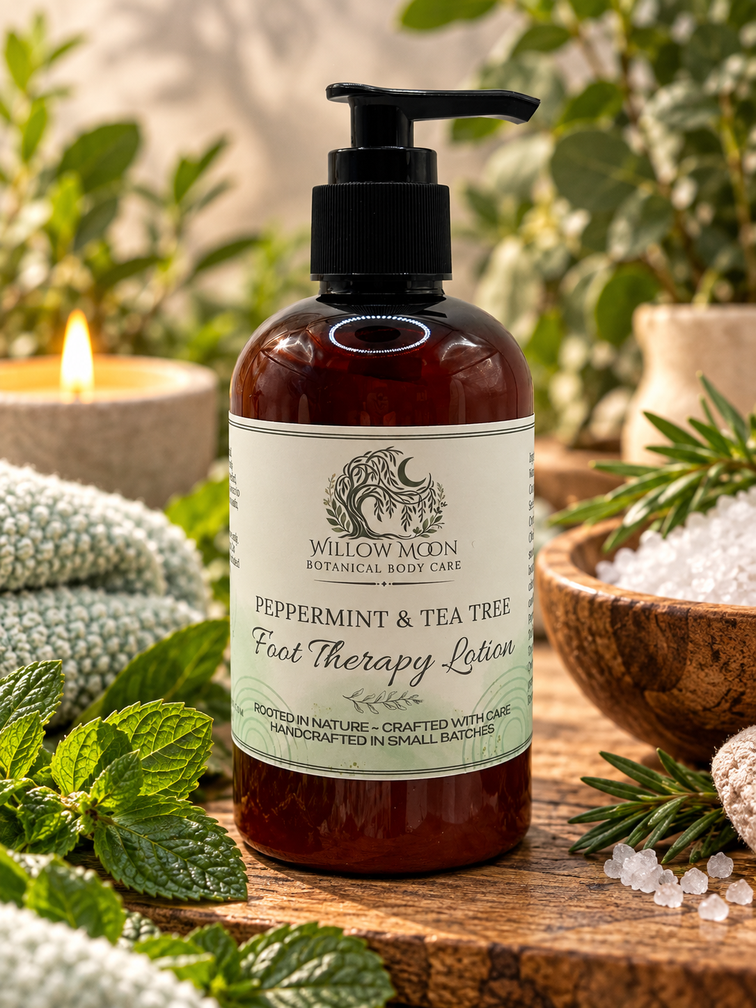 Peppermint and Tea Tree Foot Therapy Lotion