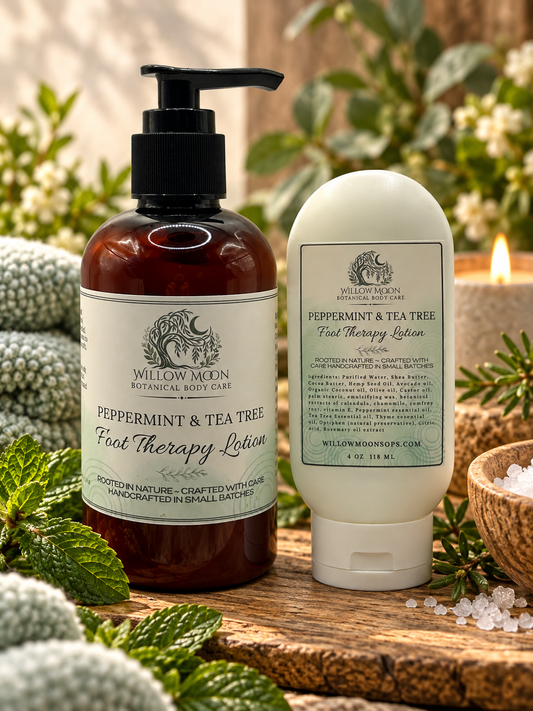 Peppermint and Tea Tree Foot Therapy Lotion
