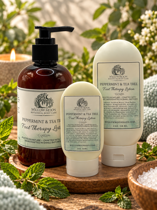 Peppermint and Tea Tree Foot Therapy Lotion