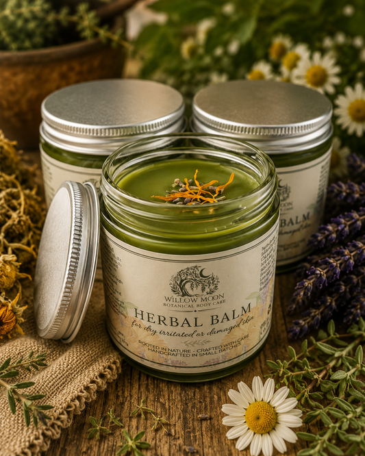 Nourishing Herbal Balm with Calendula, St. John’s Wort & Comfrey | Skin Soothing Care