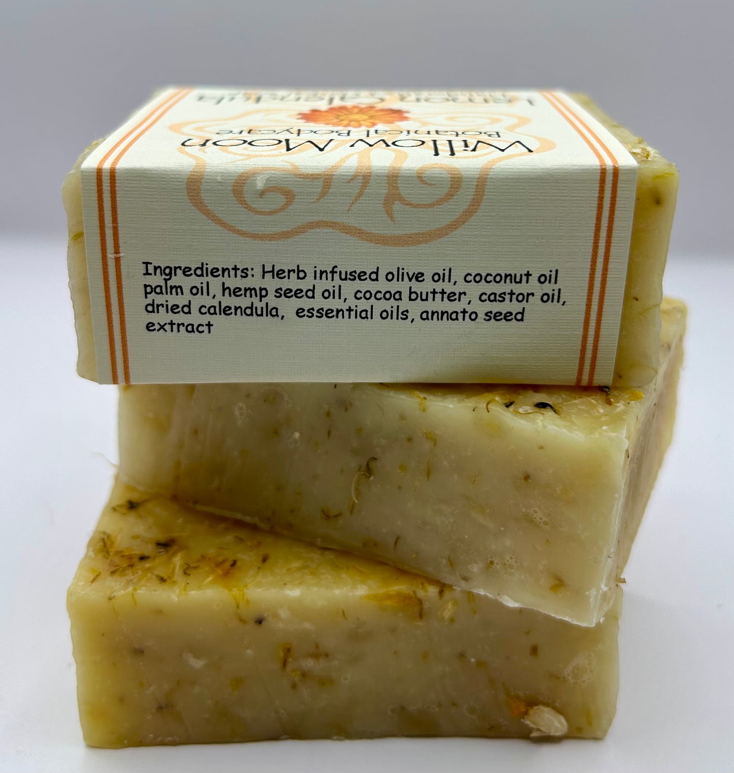 Lemon Calendula natural herbal bar soap