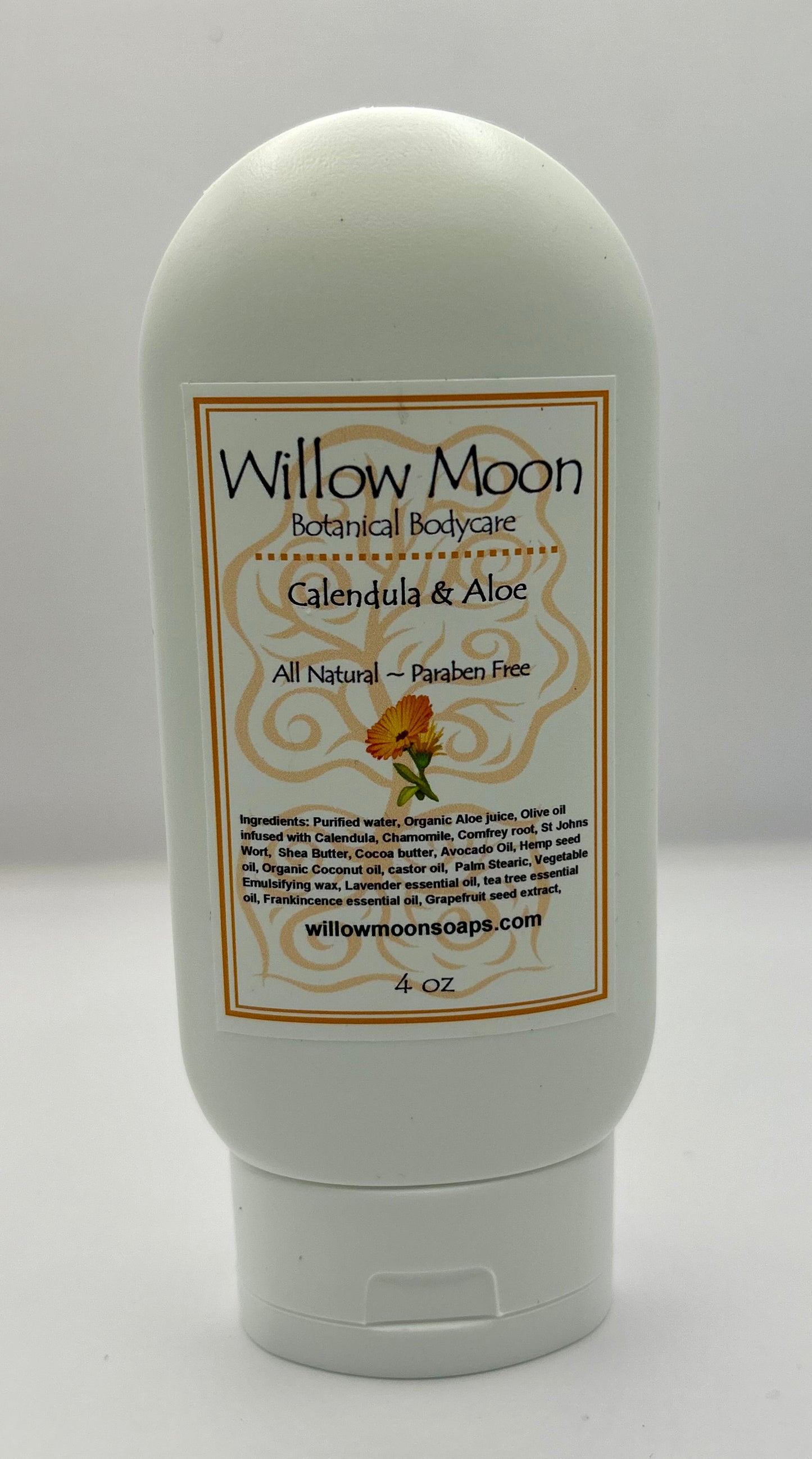 All Natural Calendula and Aloe Skin Care Lotion Paraben free ~ moisturizing, dry skin care