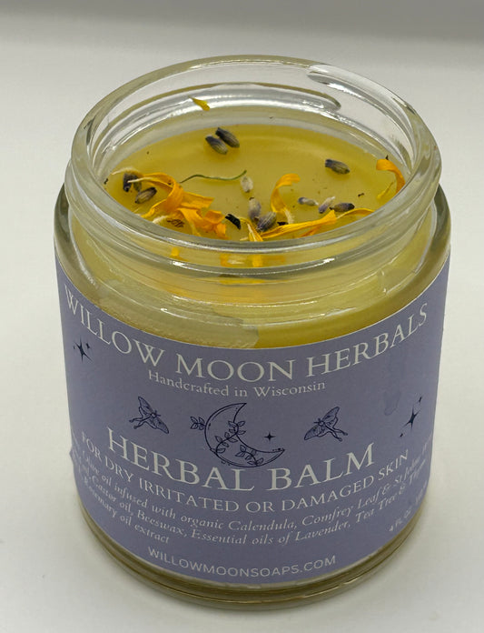 Nourishing Herbal Balm with Calendula, St. John’s Wort & Comfrey | Skin Soothing Care