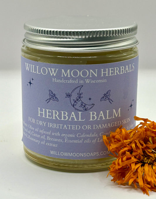 Nourishing Herbal Balm with Calendula, St. John’s Wort & Comfrey | Skin Soothing Care