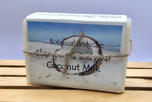 Coconut Milk Shampoo & Body Bar, moisturizing, conditioning shampoo bar