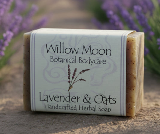 Lavender and Oats Handcrafted Olive oil soap, Natural shea butter soap