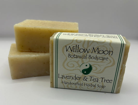 Handcrafted Olive Oil bar soap Lavender and Tea Tree, natural, soothing, moisturizing