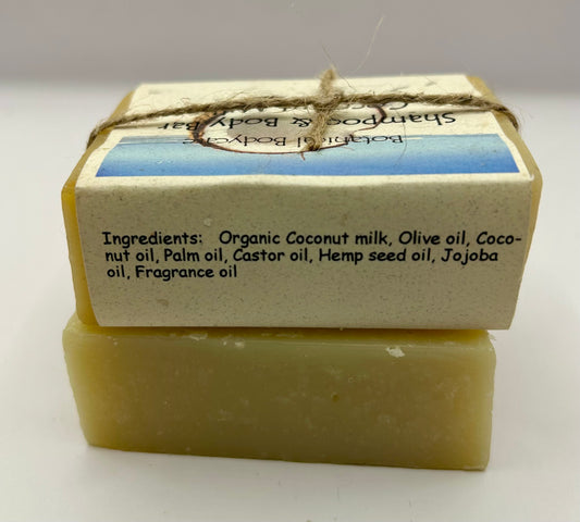 Coconut Milk Shampoo & Body Bar, moisturizing, conditioning shampoo bar