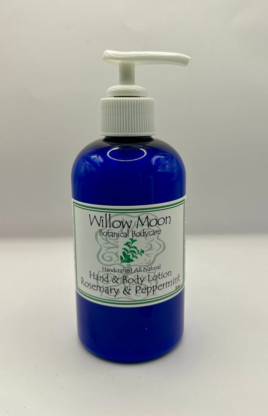 All Natural Cocoa Butter Hand and Body Lotion Rosemary and Peppermint, refreshing, moisturizing