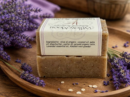 Lavender and Oats Handcrafted Olive oil soap, Natural shea butter soap