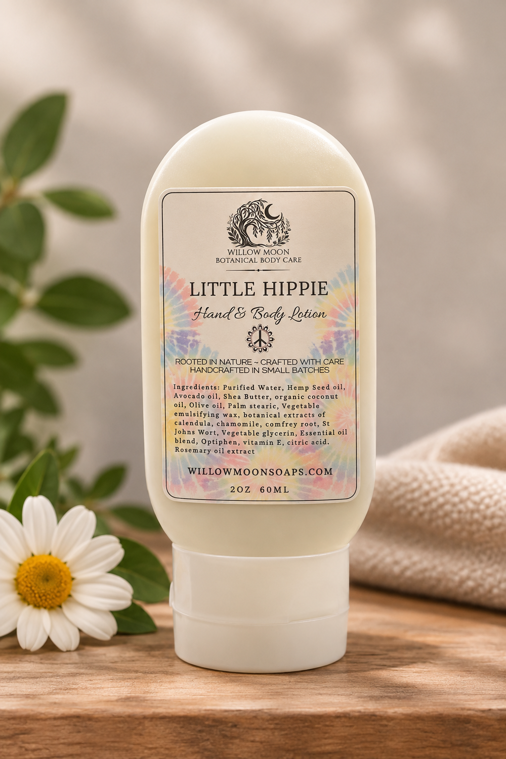 Little Hippie Hand and Body Lotion,  Plant-Based. Heart-Fueled. Hippie-Certified