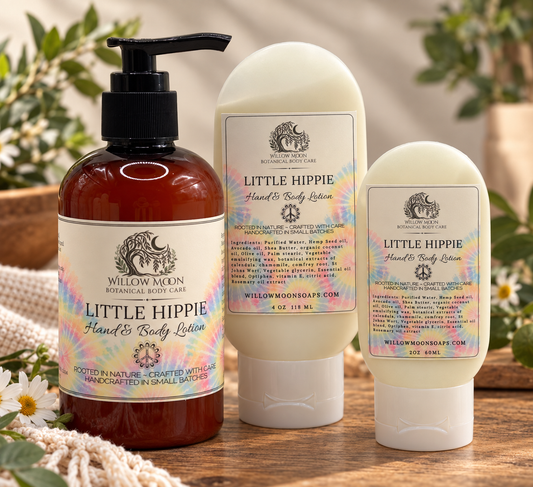 Little Hippie Hand and Body Lotion,  Plant-Based. Heart-Fueled. Hippie-Certified