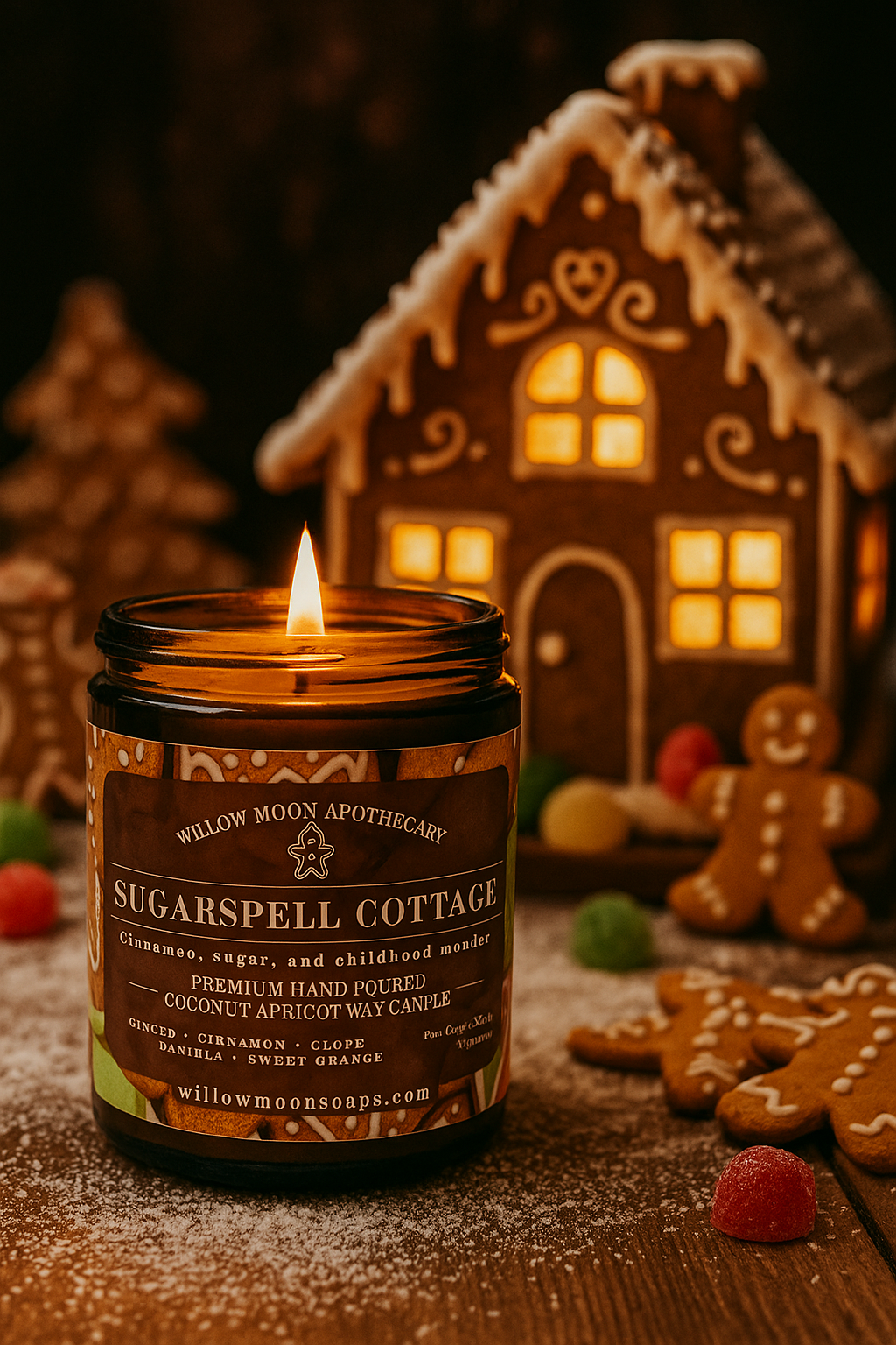 Sugarspell Cottage Candle, Gingerbread, Spice & Magic