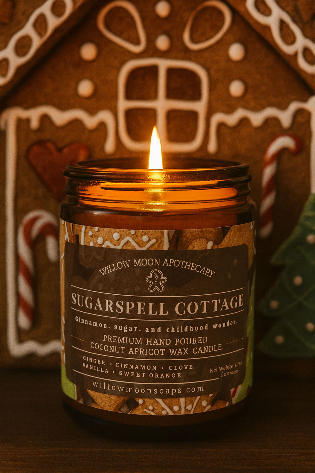 Sugarspell Cottage Candle, Gingerbread, Spice & Magic