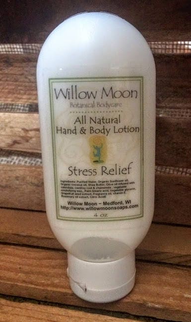 All Natural Shea  Butter Hand and Body Lotion Stress Relief, moisturizing, dry skin ~ Willow Moon