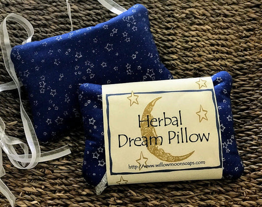 Herbal Dream Pillow ~ Restful sleep, Lavender, Mugwort, Hops ~ Willow Moon
