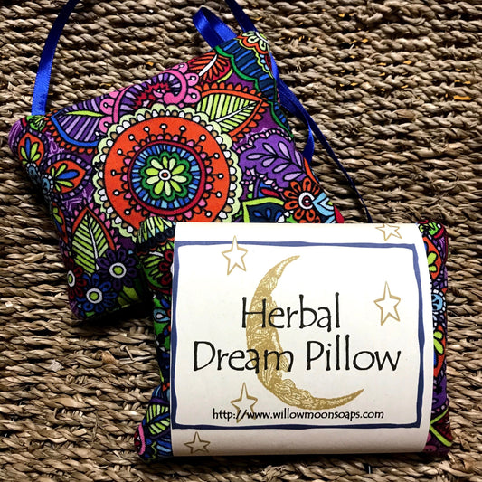 Herbal Dream Pillow ~ Restful sleep, Lavender, Mugwort, Hops