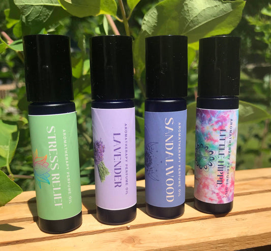 Aromatherapy roll on perfume oil Stress Relief / Willow Moon