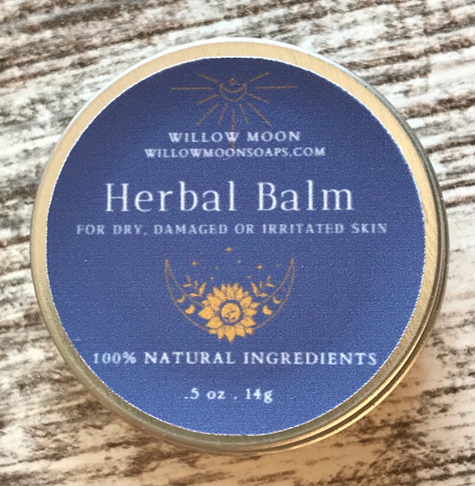 All Natural Herbal Balm Dermatitis, Psoriasis, Rash, Itch Relief Skin Cream | Holistic Healing Herbal Balm / Willow Moon